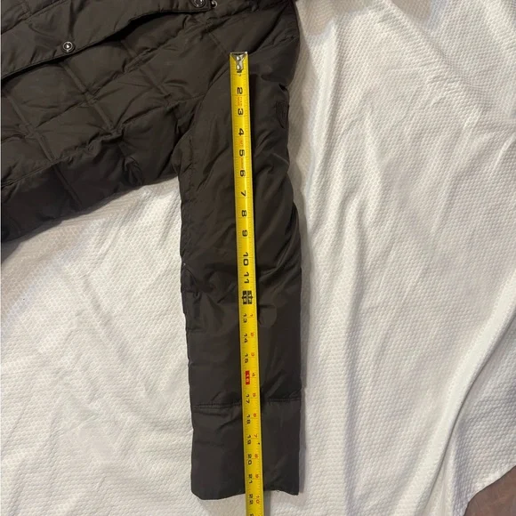 Larry Levine Dark Brown Hooded Puffer Coat - Picture 4 of 8